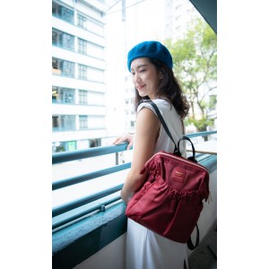 KnK ISA Mini Backpack- Wine Red